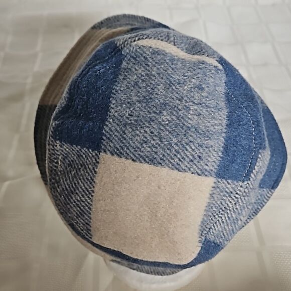 American Eagle Women's Bucket Hat  One Size Cream/ Blue - Picture 3 of 16